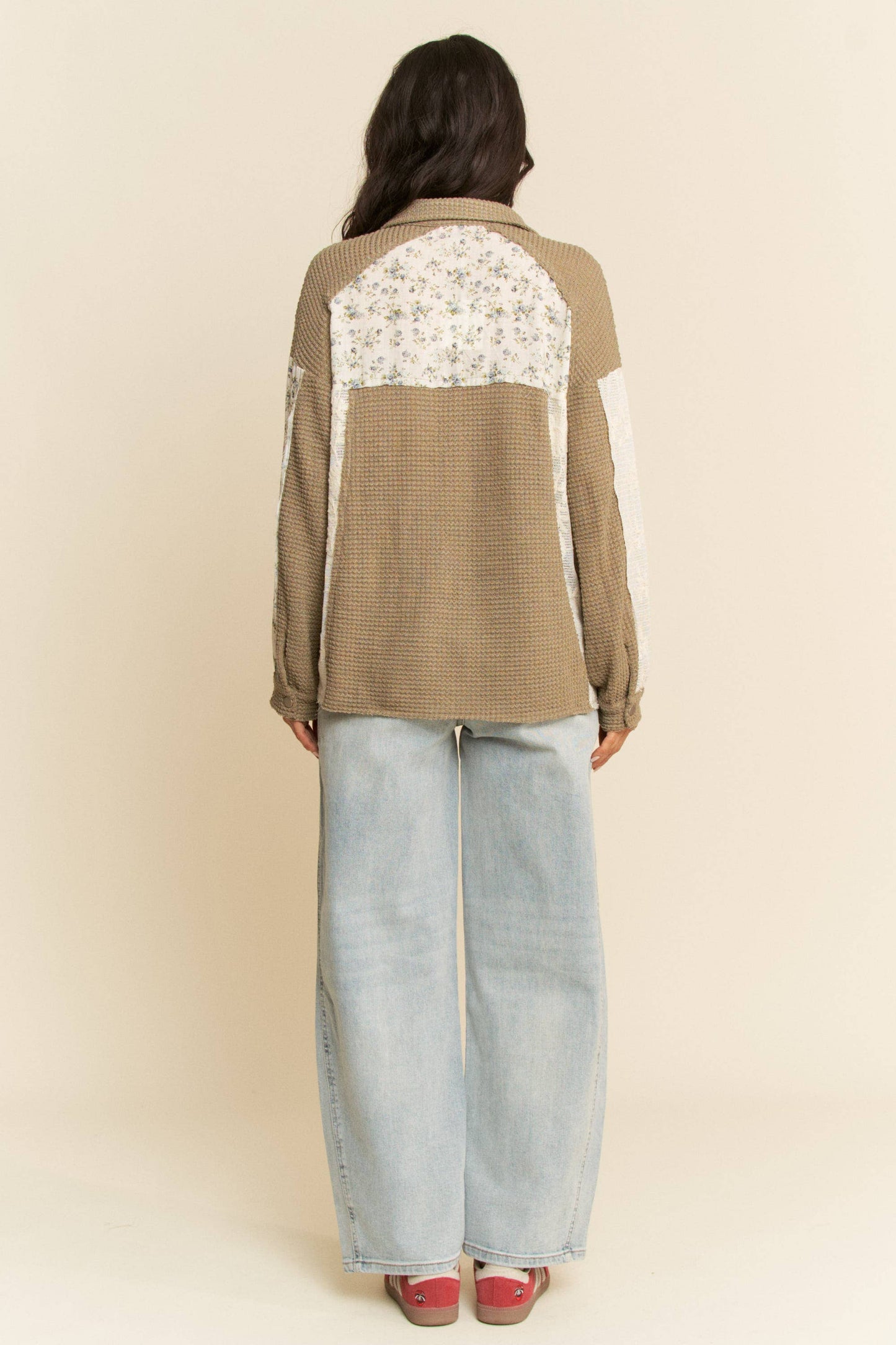 Thermal Lace Boho Shacket