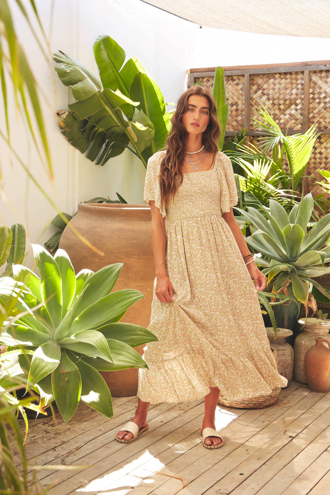 Mystic Floral Midi Dress