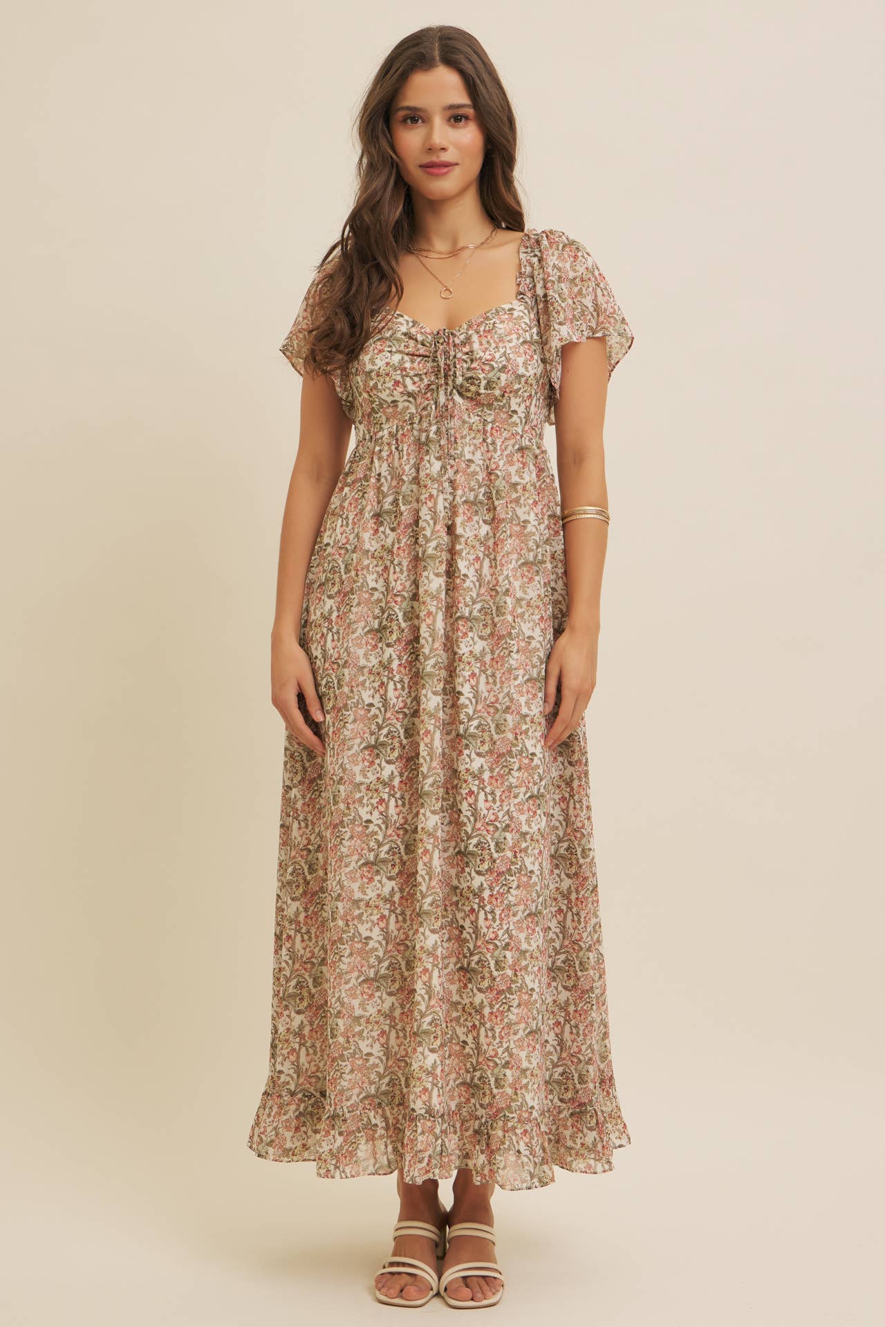 Flutter Maxi Sleeve Dress