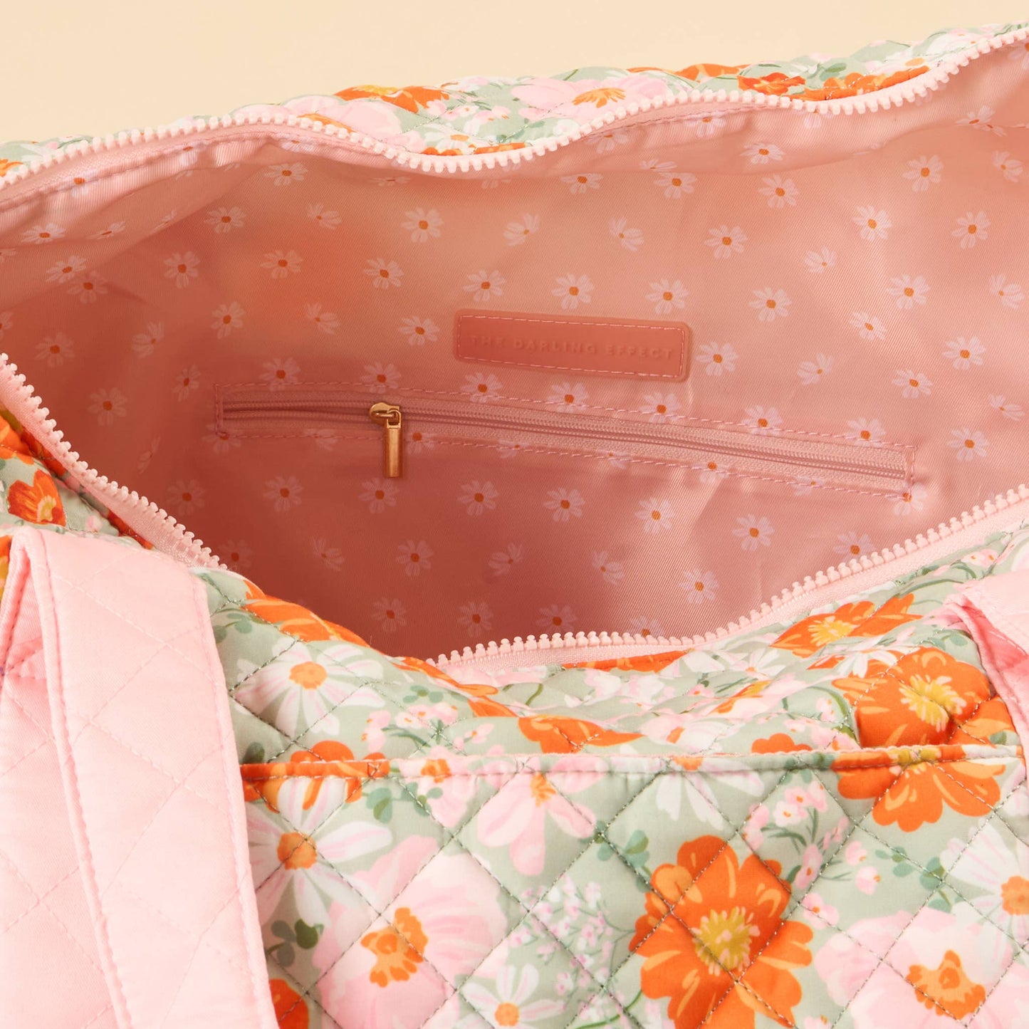 On-the-Go Quilted Weekender Bag-Bouquet Beauty Sage