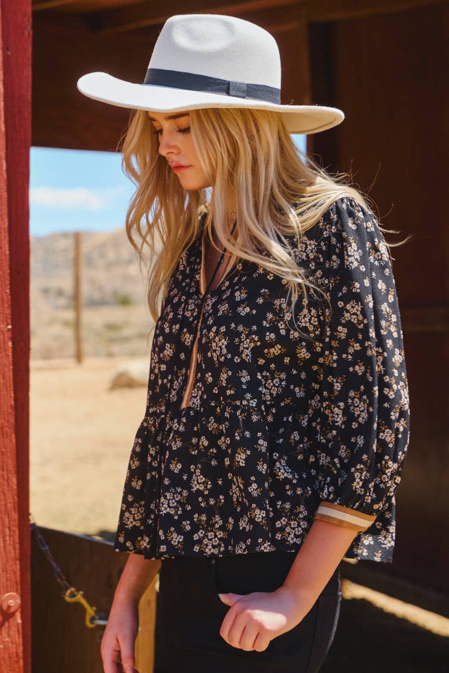Beth Ann Ditsy Floral Blouse
