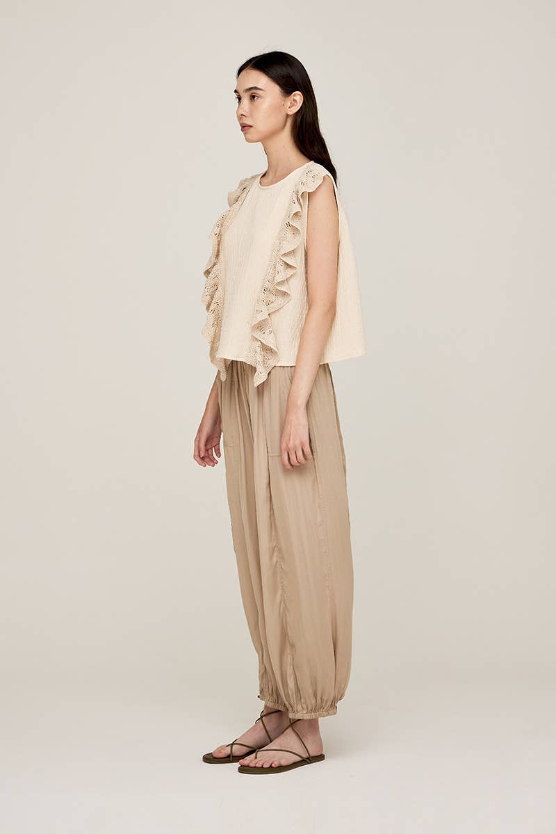 Charlotte Crochet Trim Top - NYC