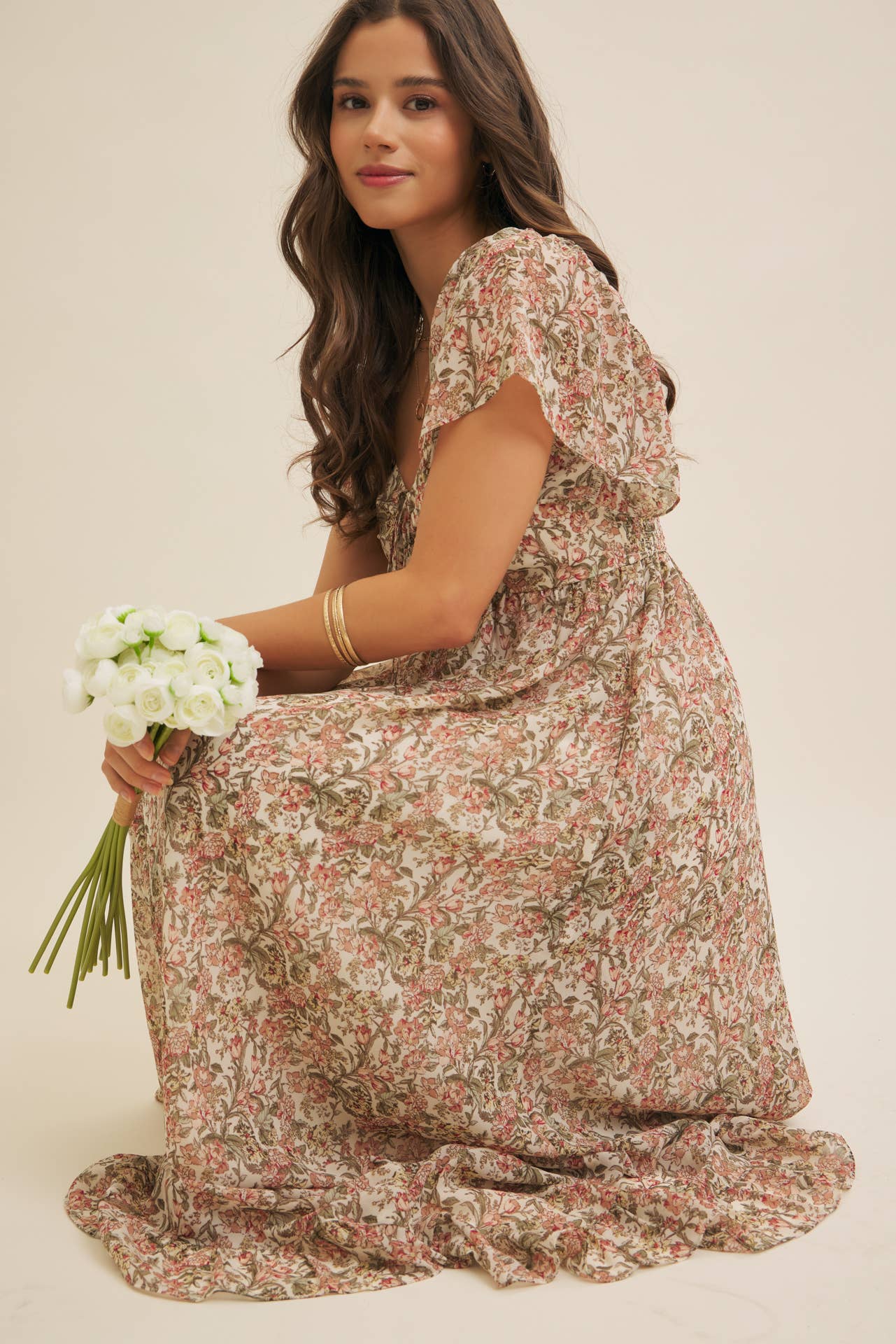 Flutter Maxi Sleeve Dress