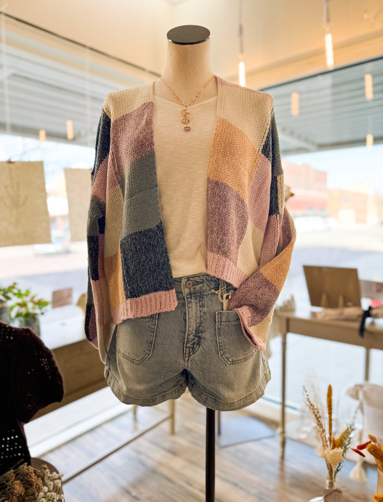 Color Mosaic Cardigan