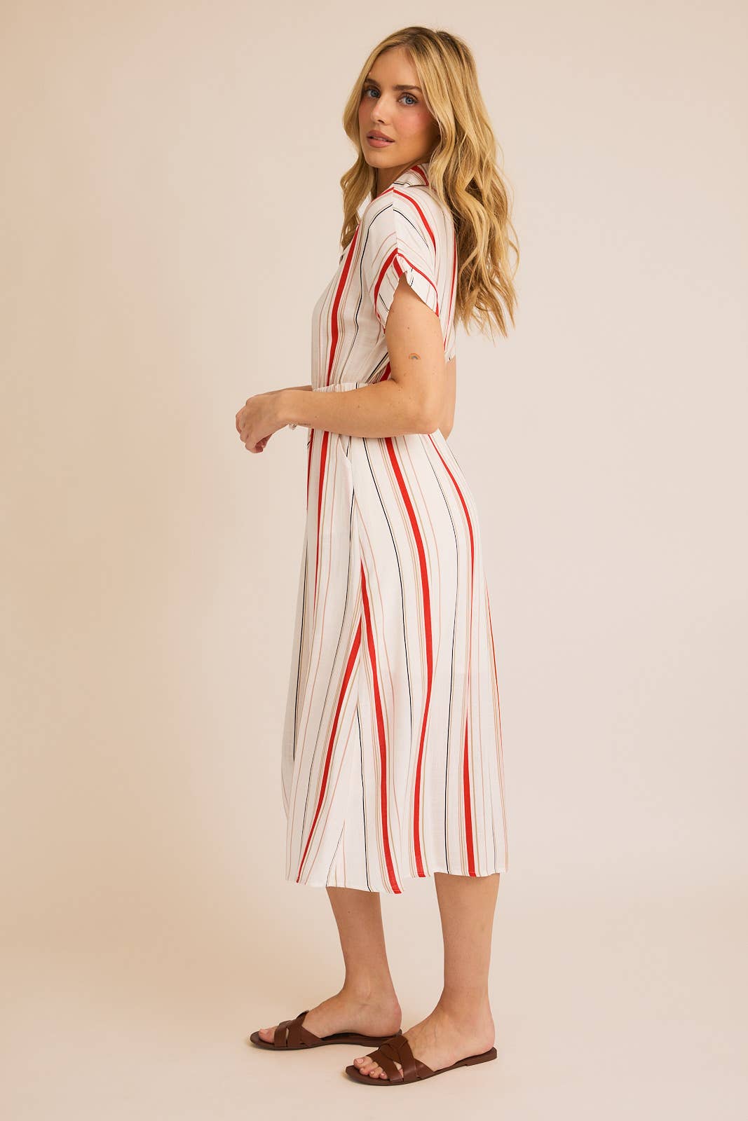 Oaklyn Tie Midi Dress