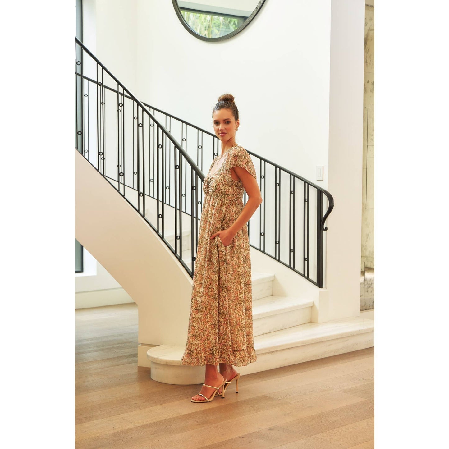 Flutter Maxi Sleeve Dress