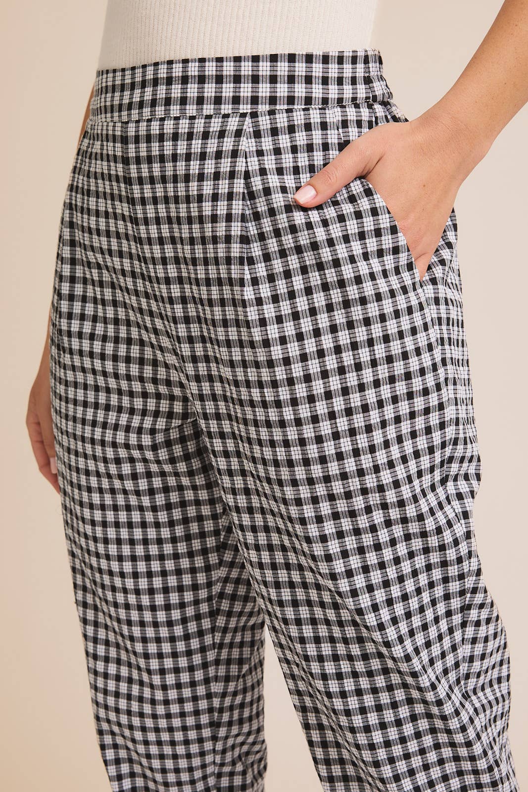 Gingham Trouser Pants