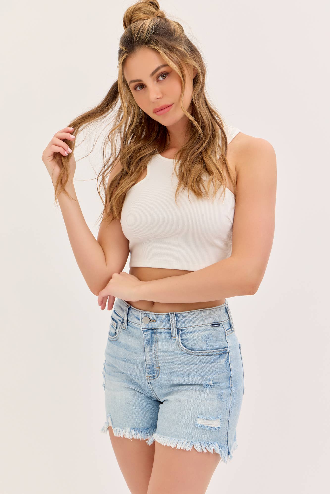 Boyfriend Shorts Light Wash