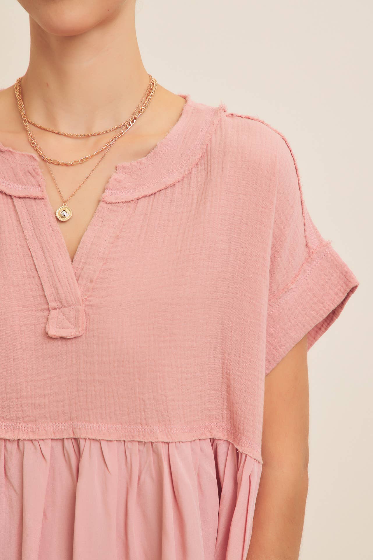 Ruffle Hem Blouse