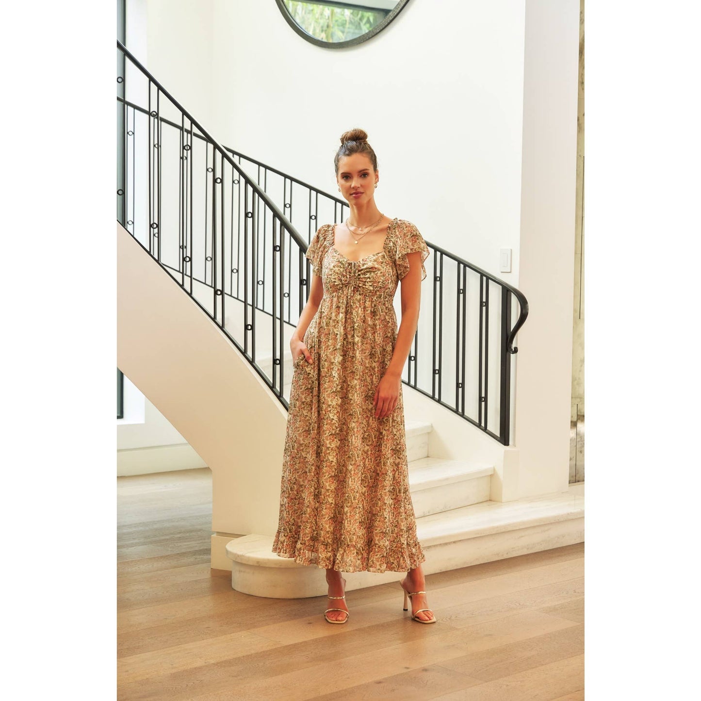 Flutter Maxi Sleeve Dress