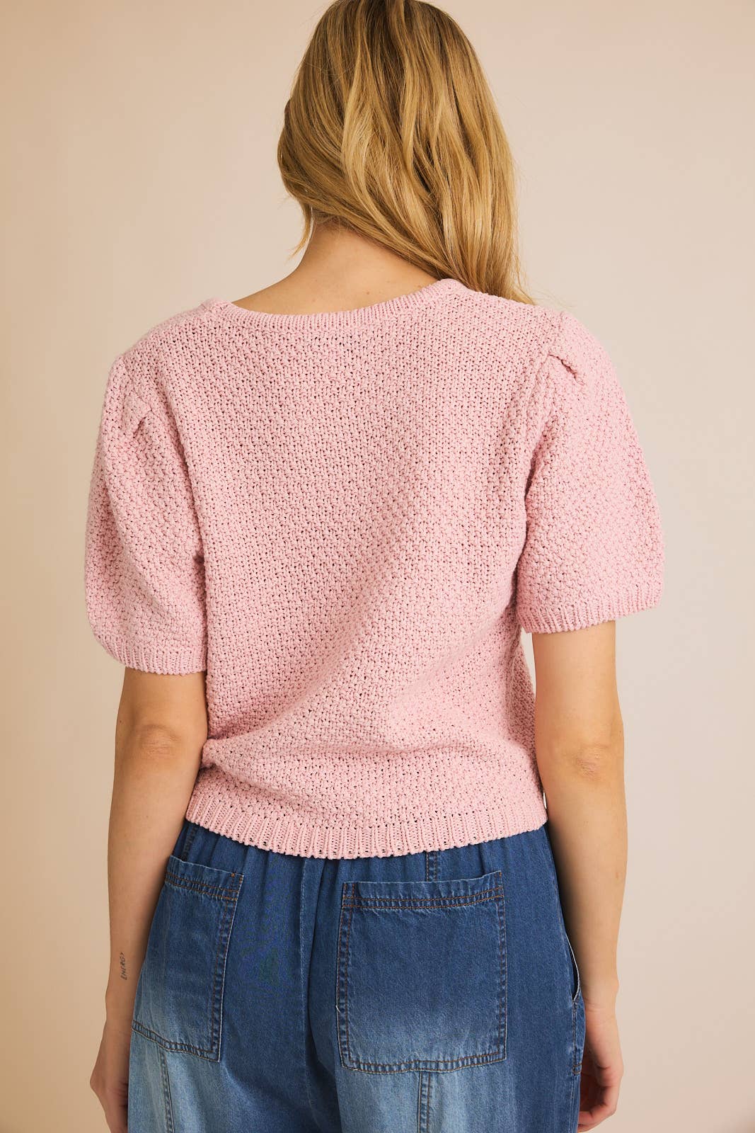 Pretty in Pink - Puff Sleeve Sweater