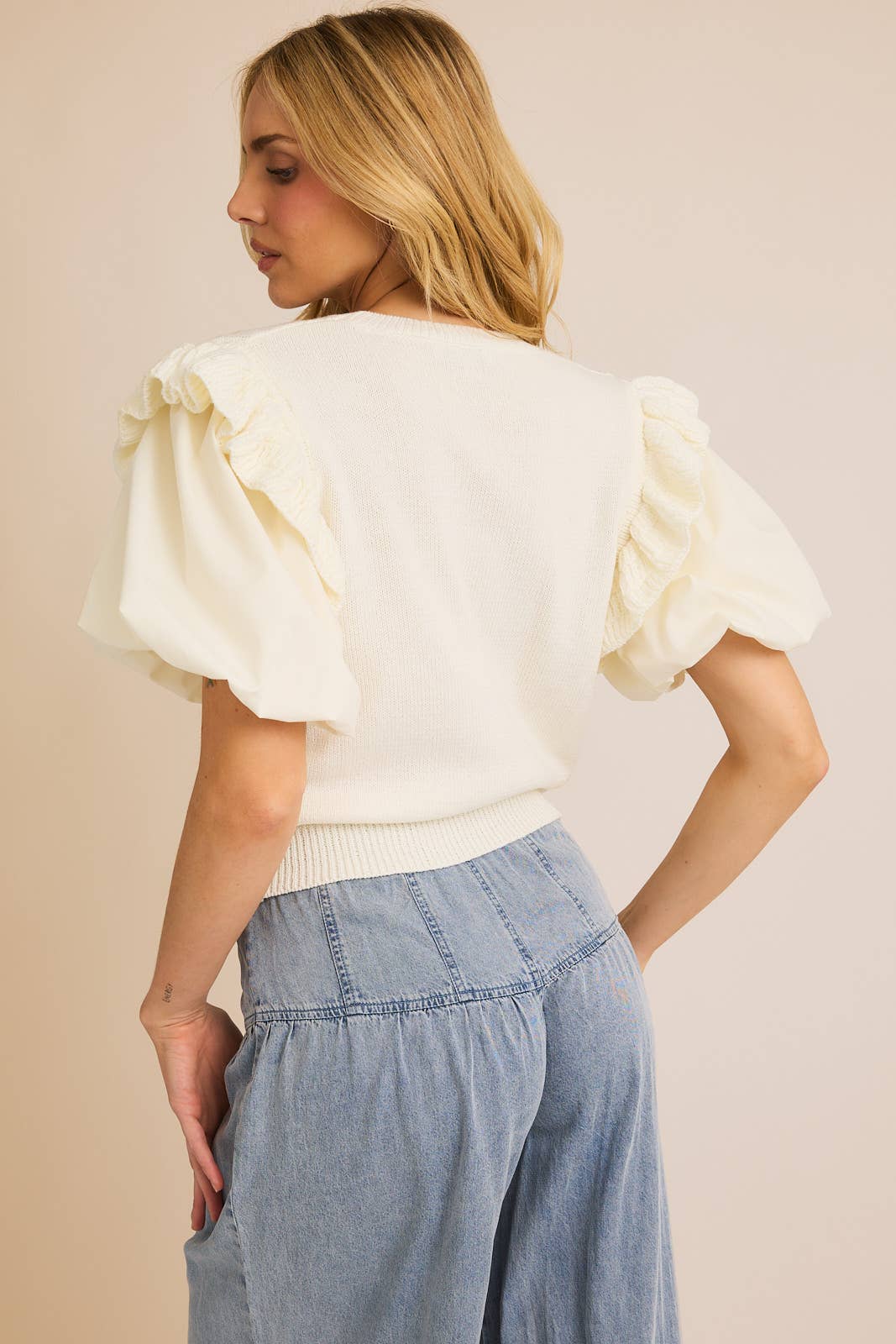 Cafe Pointelle Sweater
