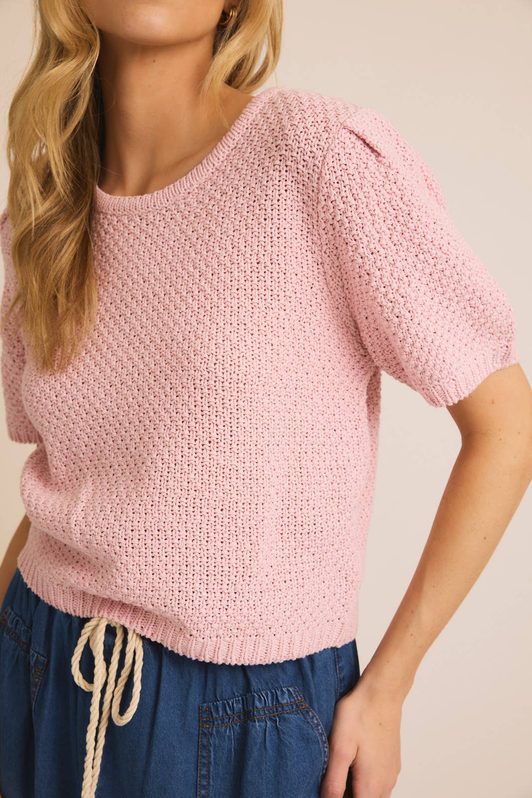 Pretty in Pink - Puff Sleeve Sweater