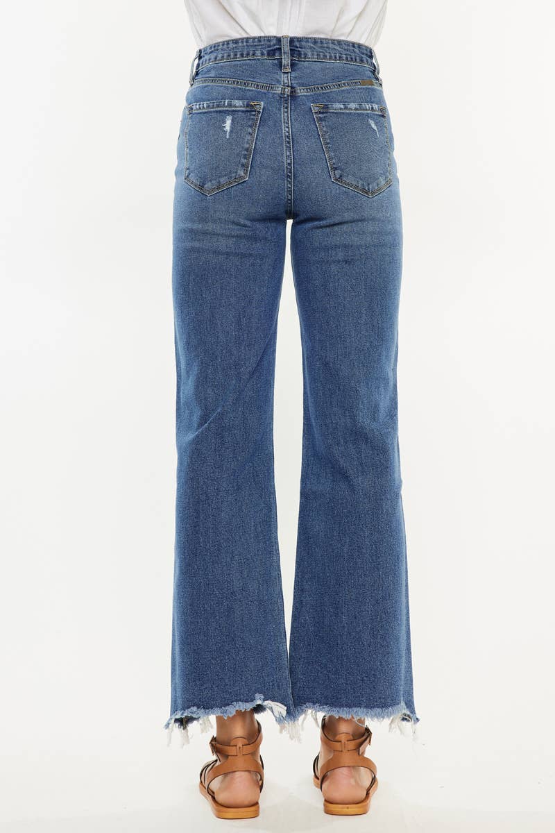 Jemma High Rise Slim Wide Leg Denim