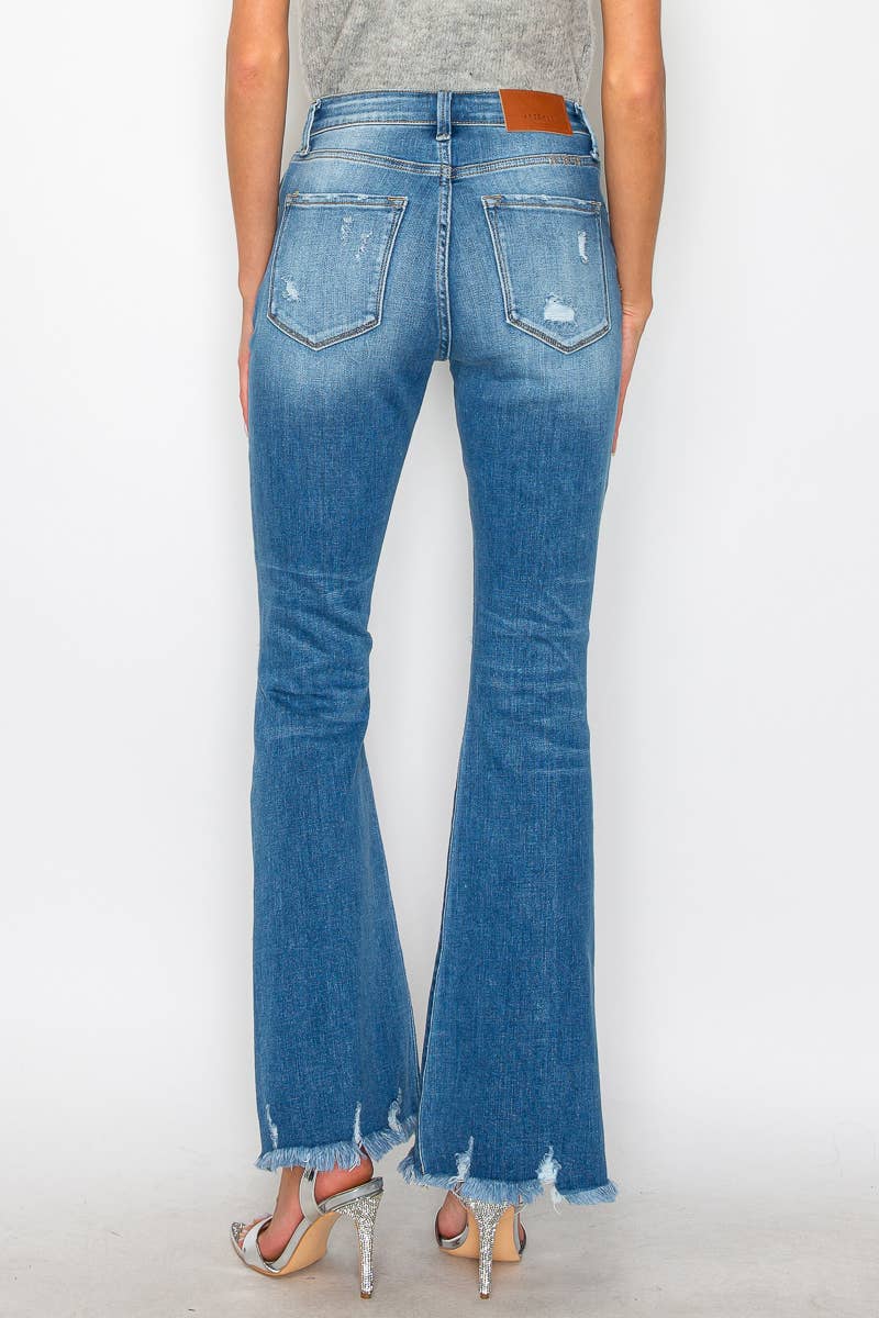 HIGH RISE FLARE JEANS