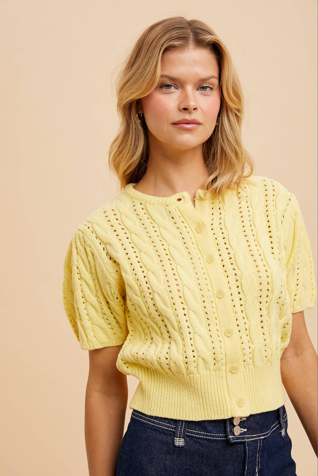 Puff Sleeve Cardigan