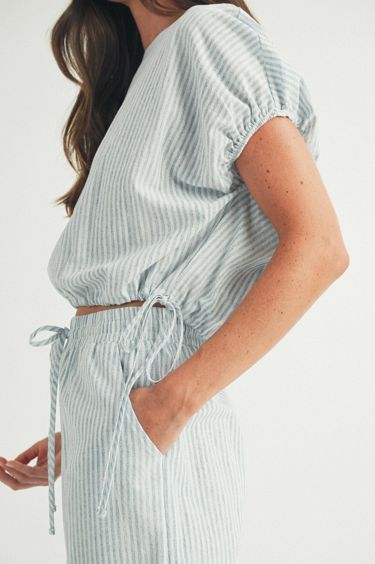 Santorini Double Tie Top