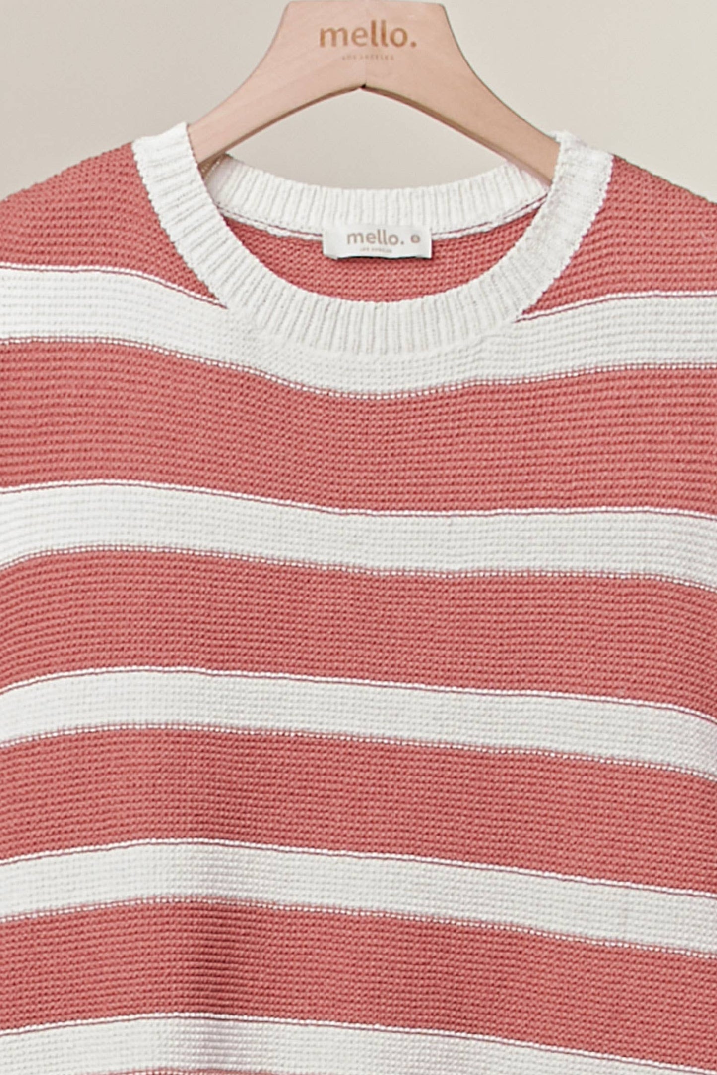 Striped Knit Sleeveless Vest