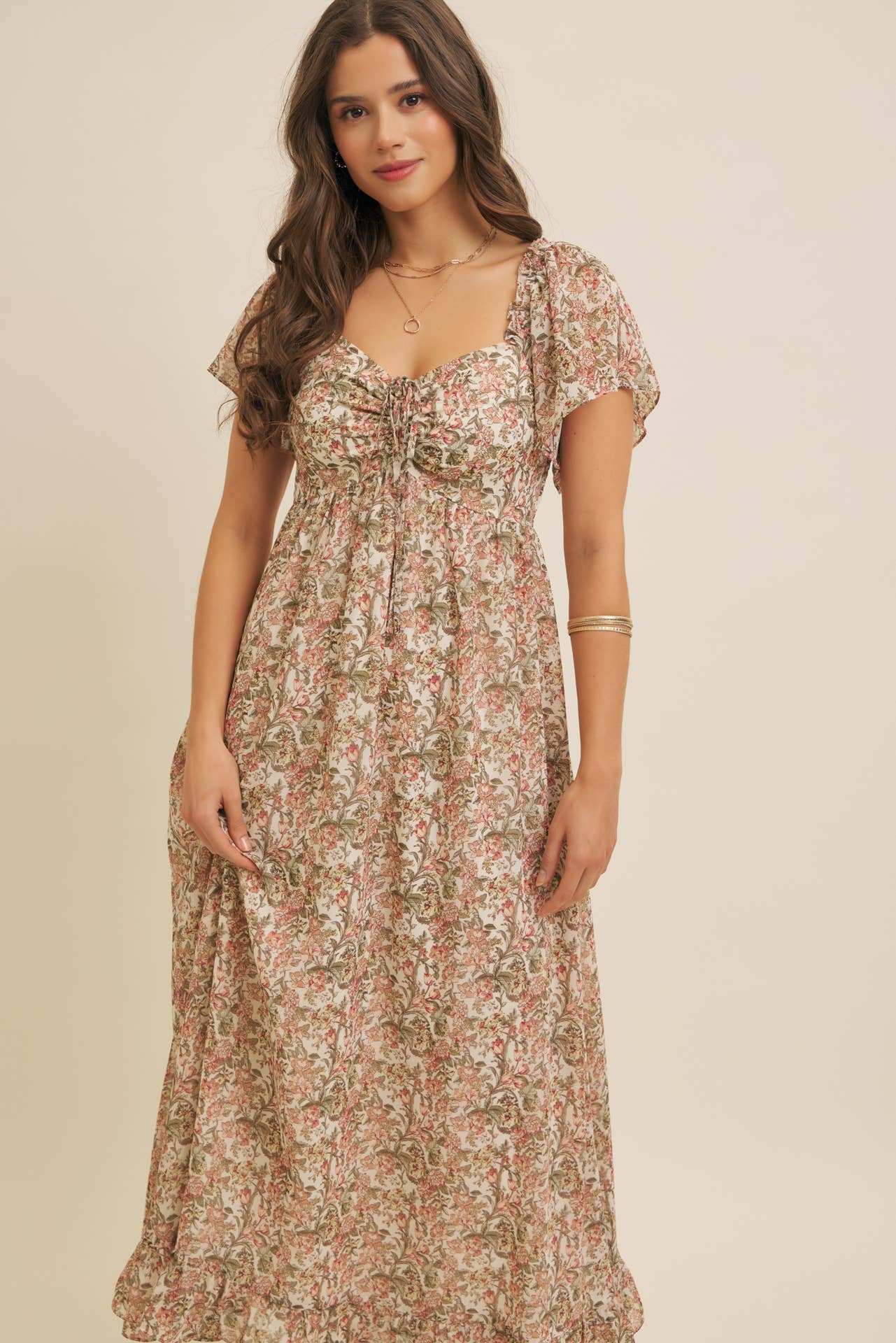 Flutter Maxi Sleeve Dress