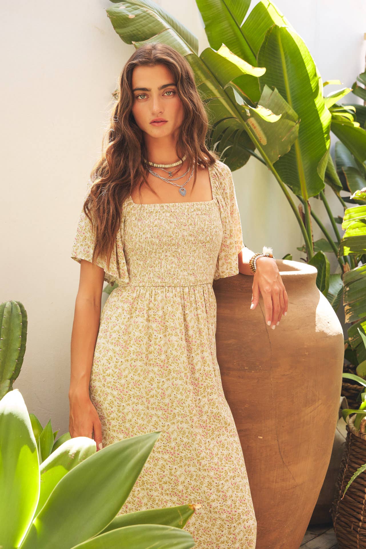 Mystic Floral Midi Dress