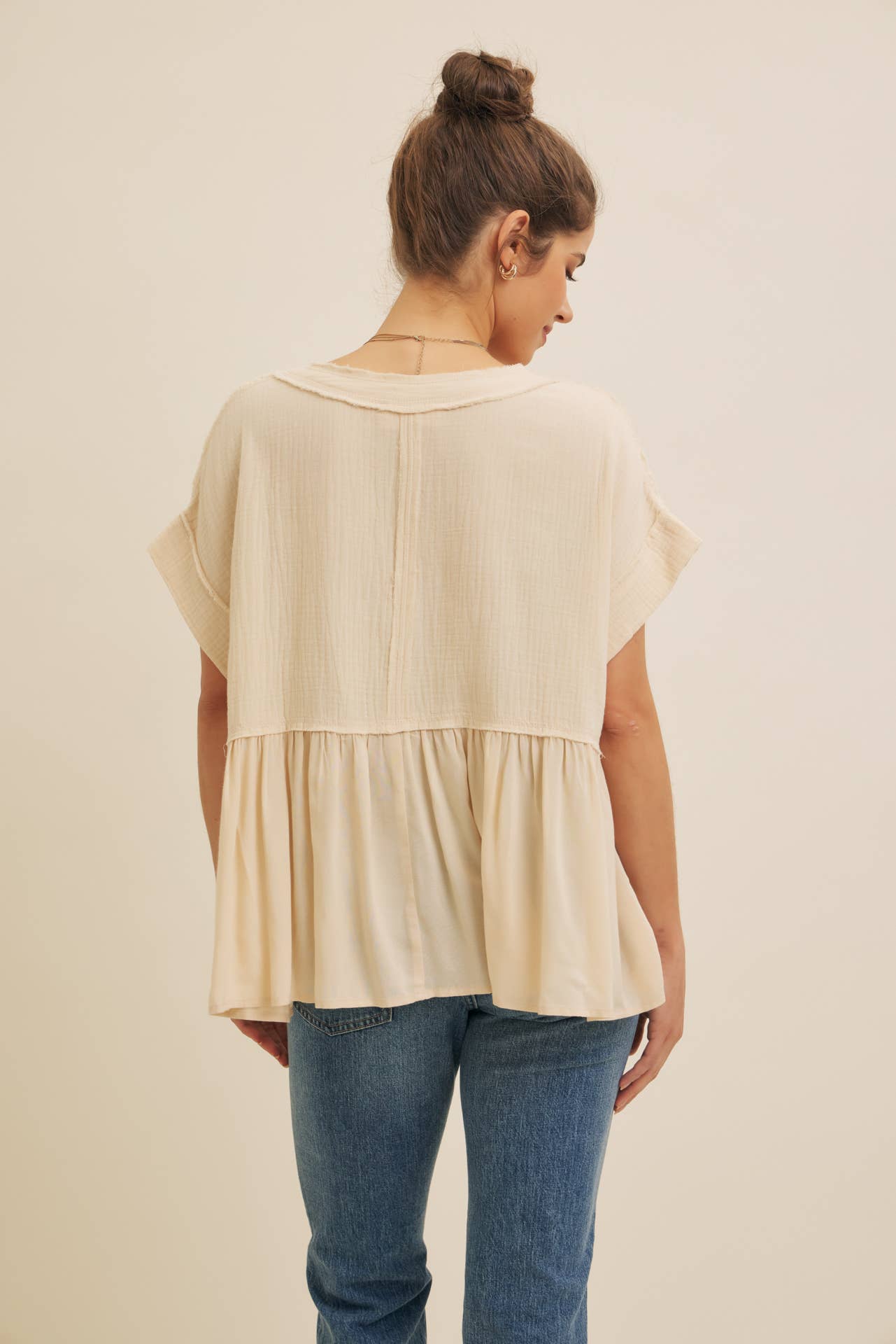 Ruffle Hem Blouse
