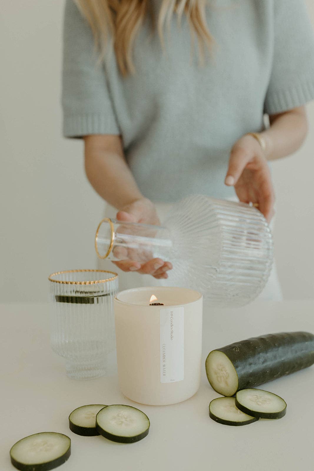 Cucumber Water 13oz Candle