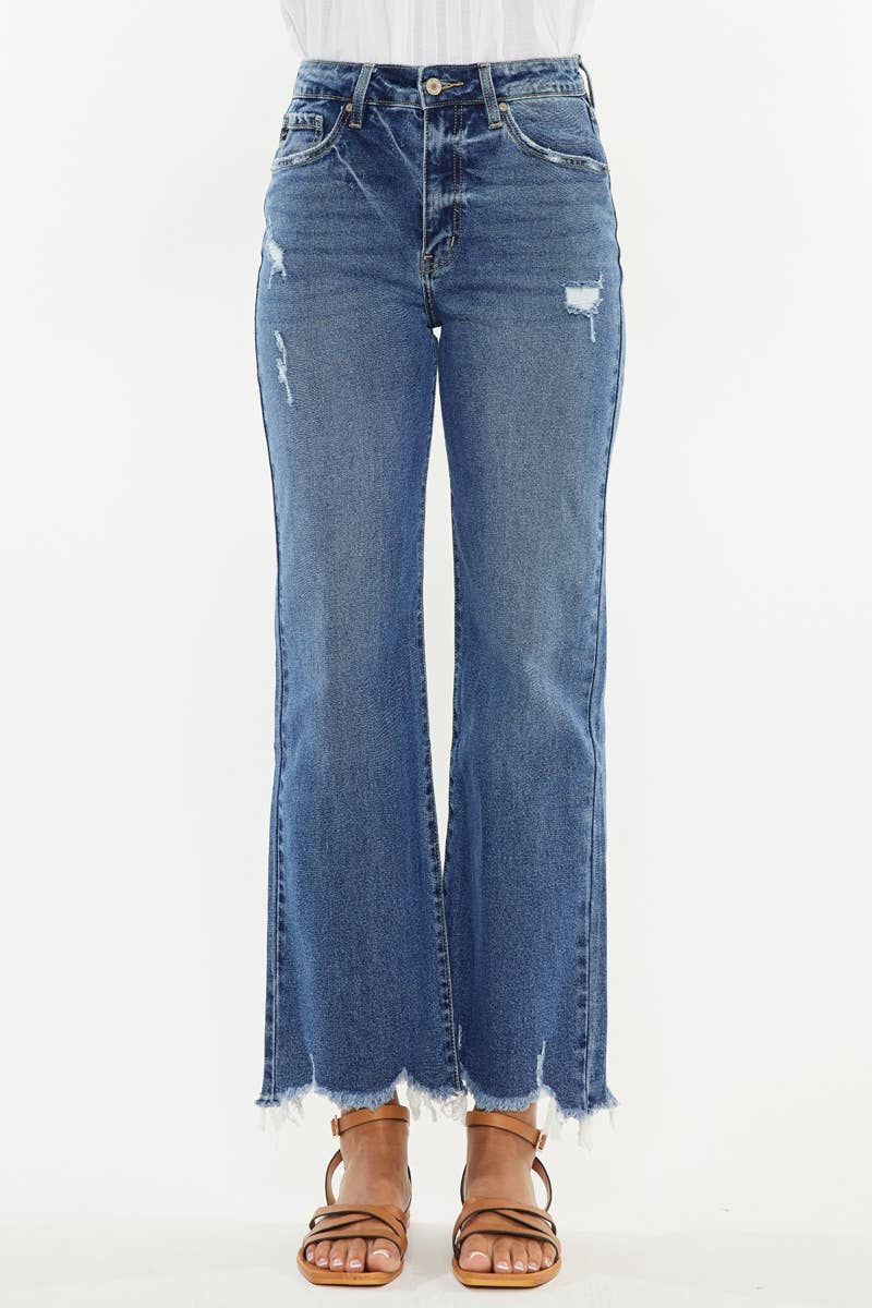 Jemma High Rise Slim Wide Leg Denim