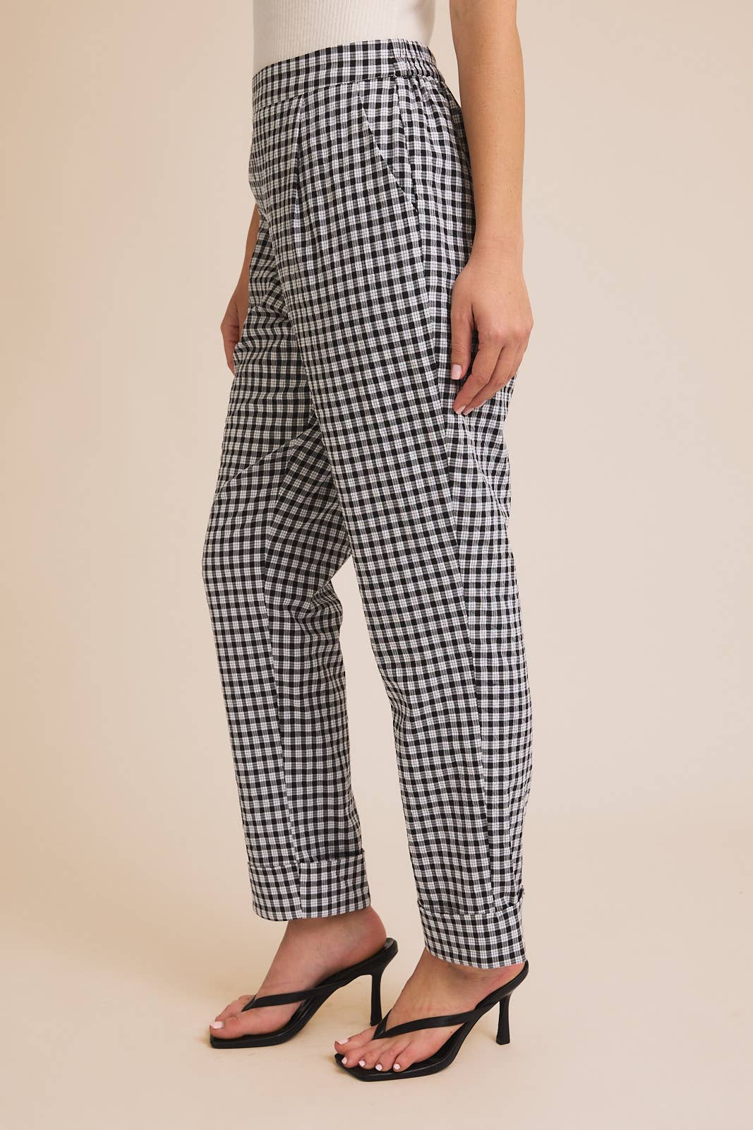 Gingham Trouser Pants