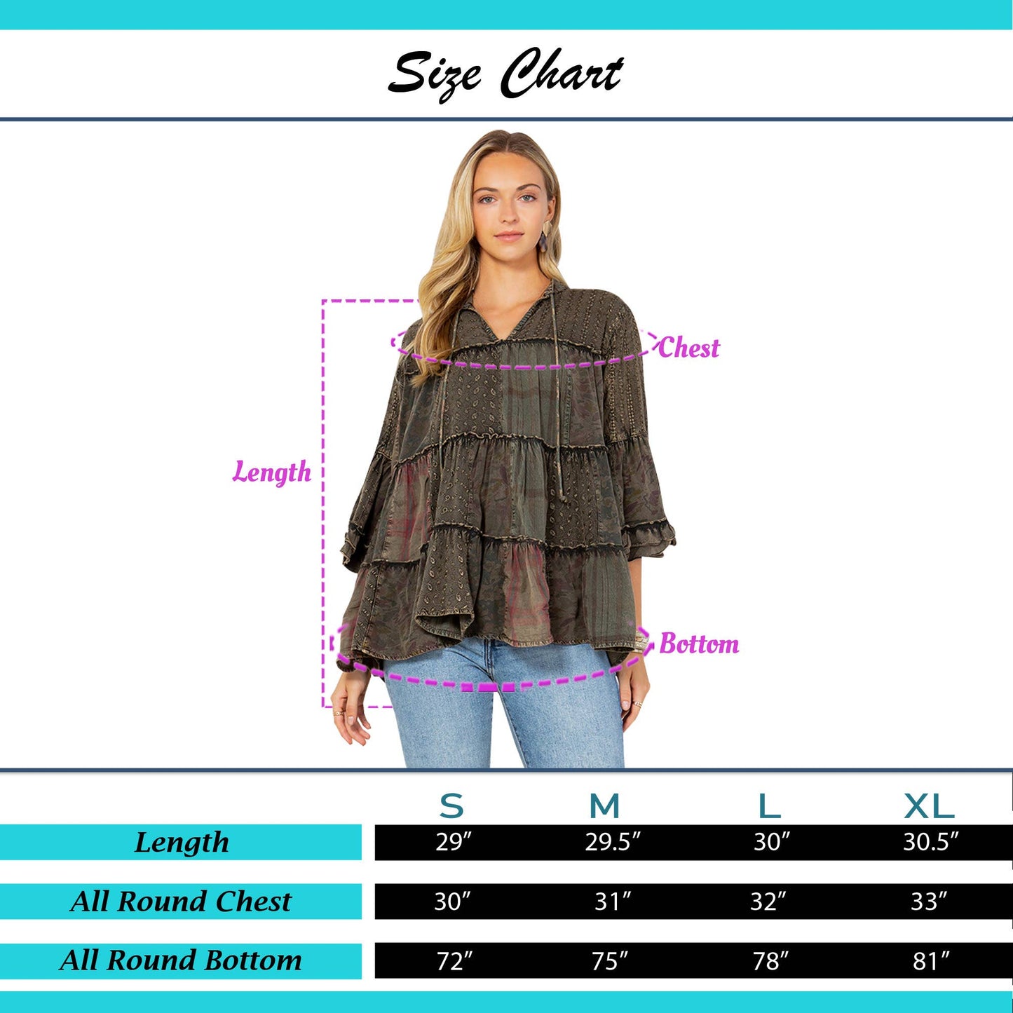 Overdyed Jhabla Top With Embroidery