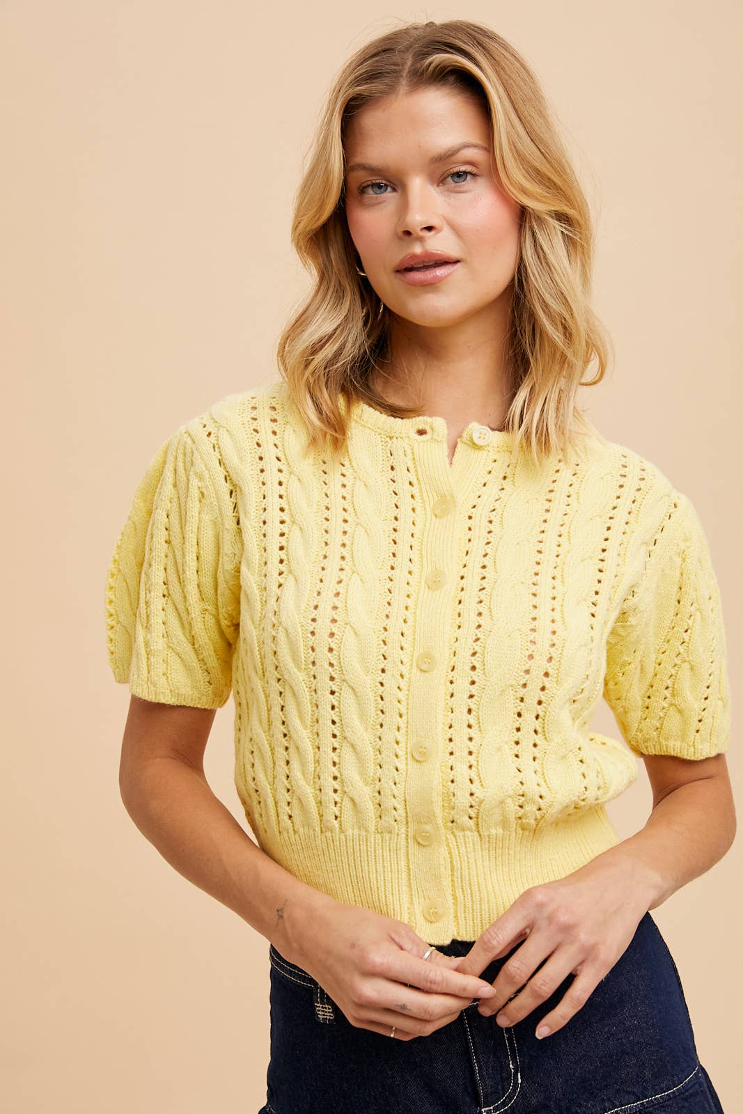 Puff Sleeve Cardigan