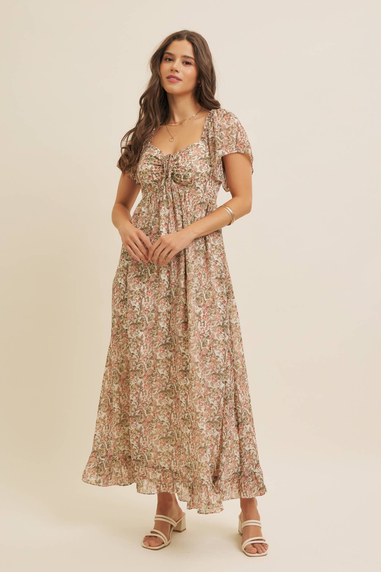 Flutter Maxi Sleeve Dress