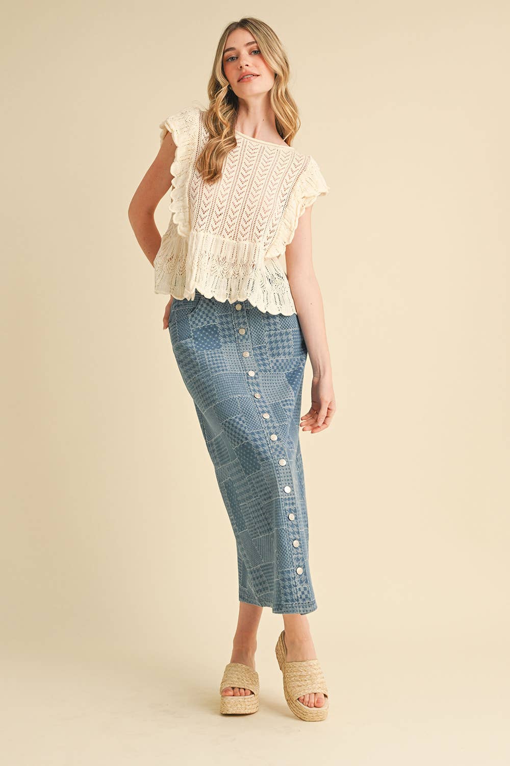 Pointelle Sweater