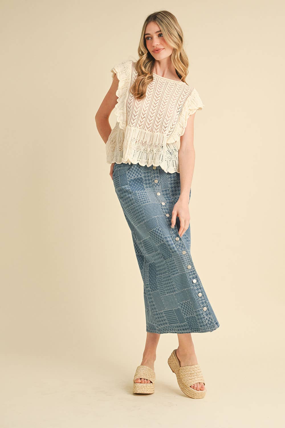 Pointelle Sweater
