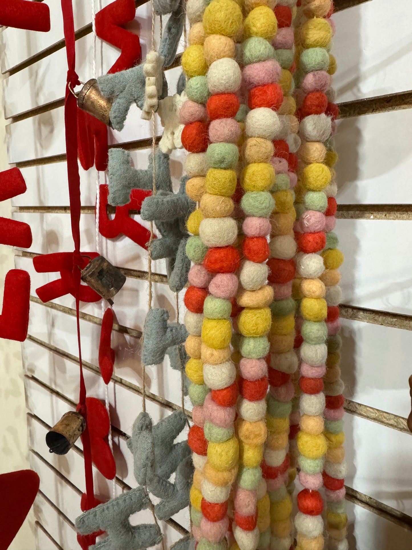 Handmade Wool Felt Ball Garland