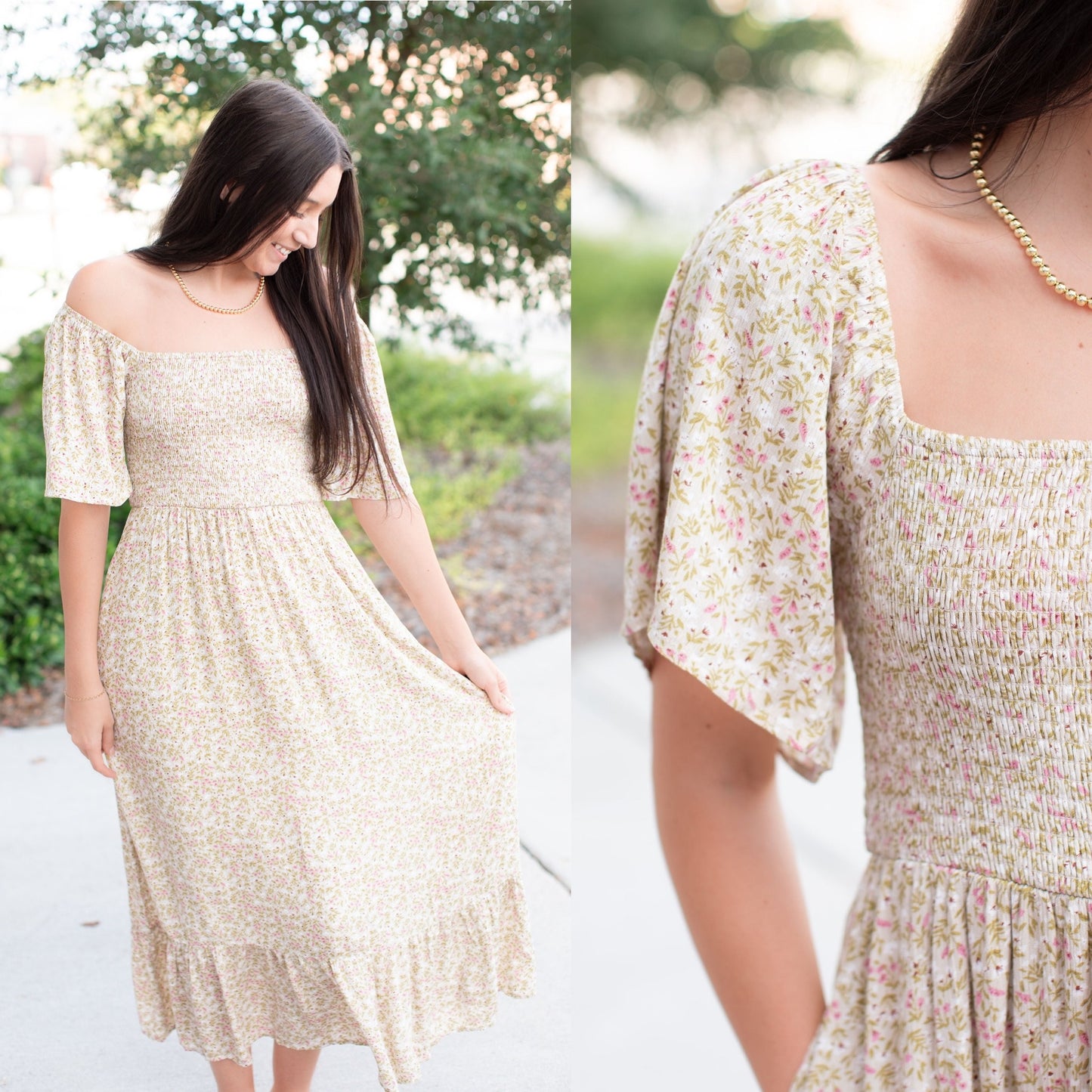 Mystic Floral Midi Dress