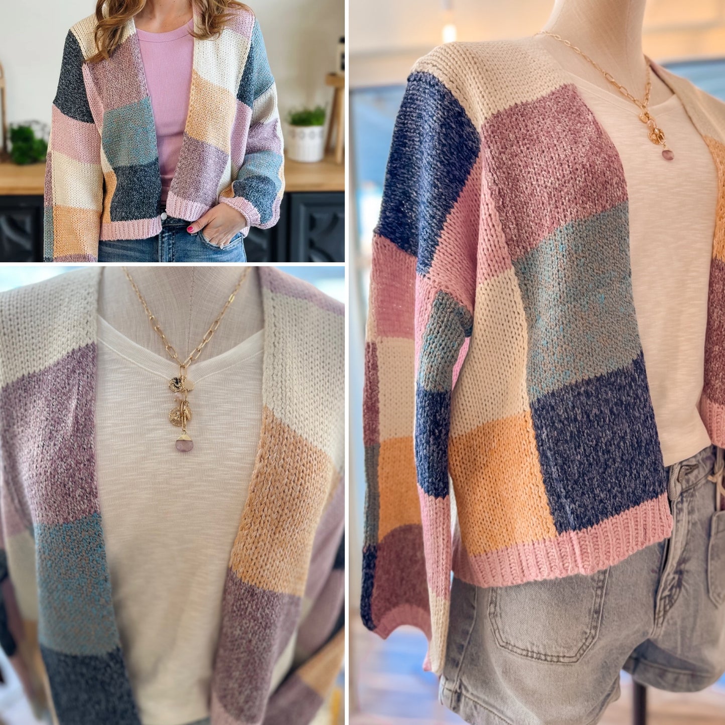 Color Mosaic Cardigan