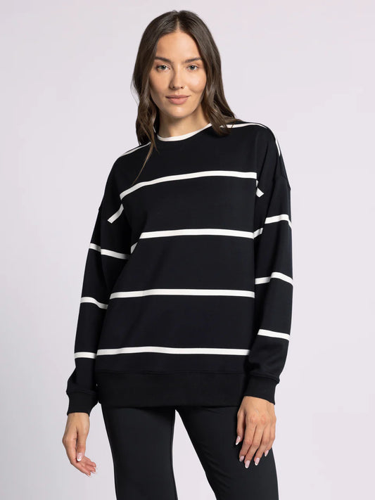 Martina Oversized Crew – Buttery Soft Scuba Pullover