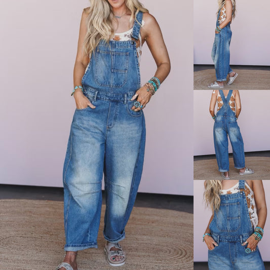 Barrel Leg Overalls