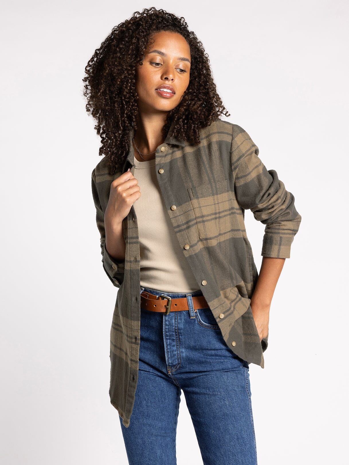 LaRue Top in Moss