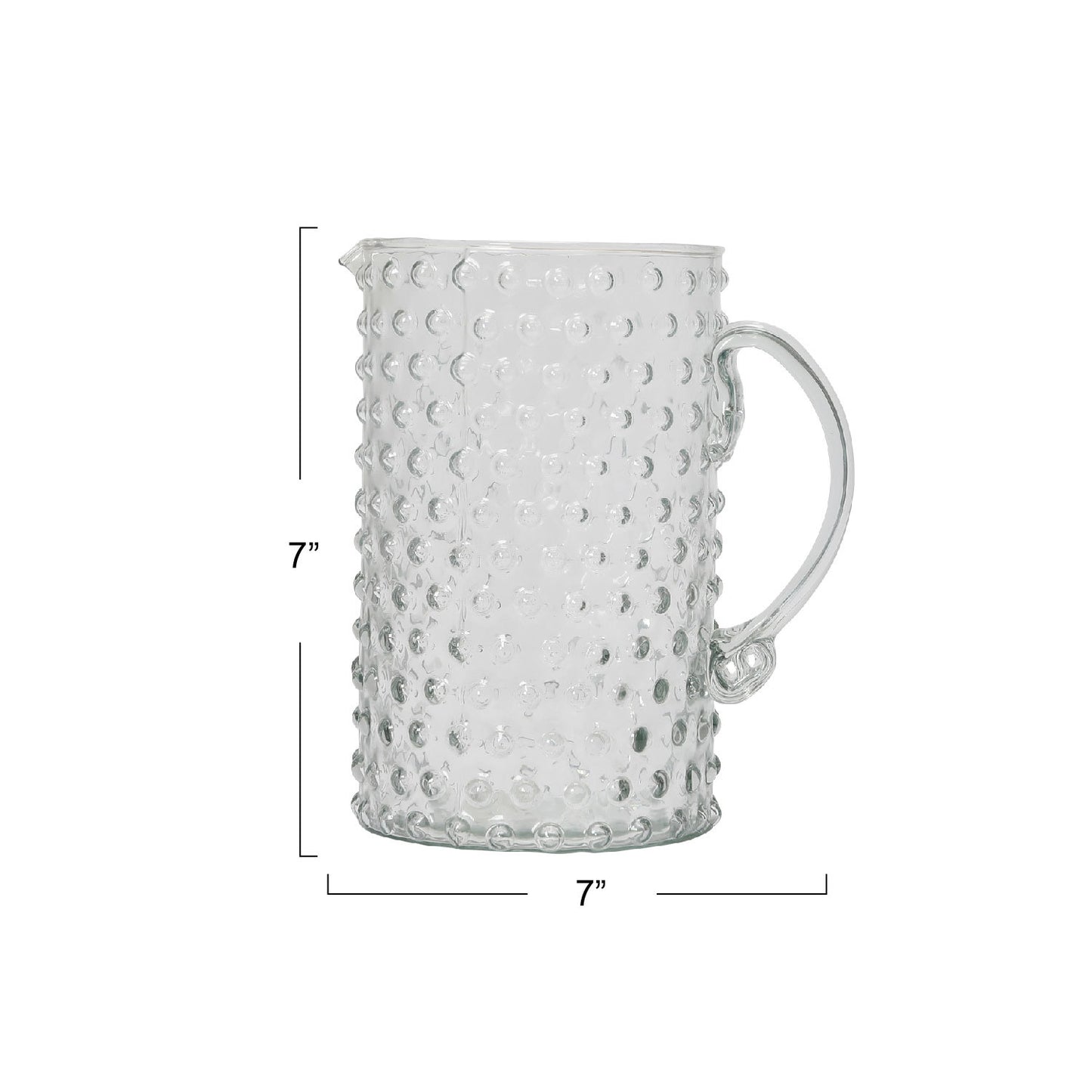 Hobnail Glass Pitcher