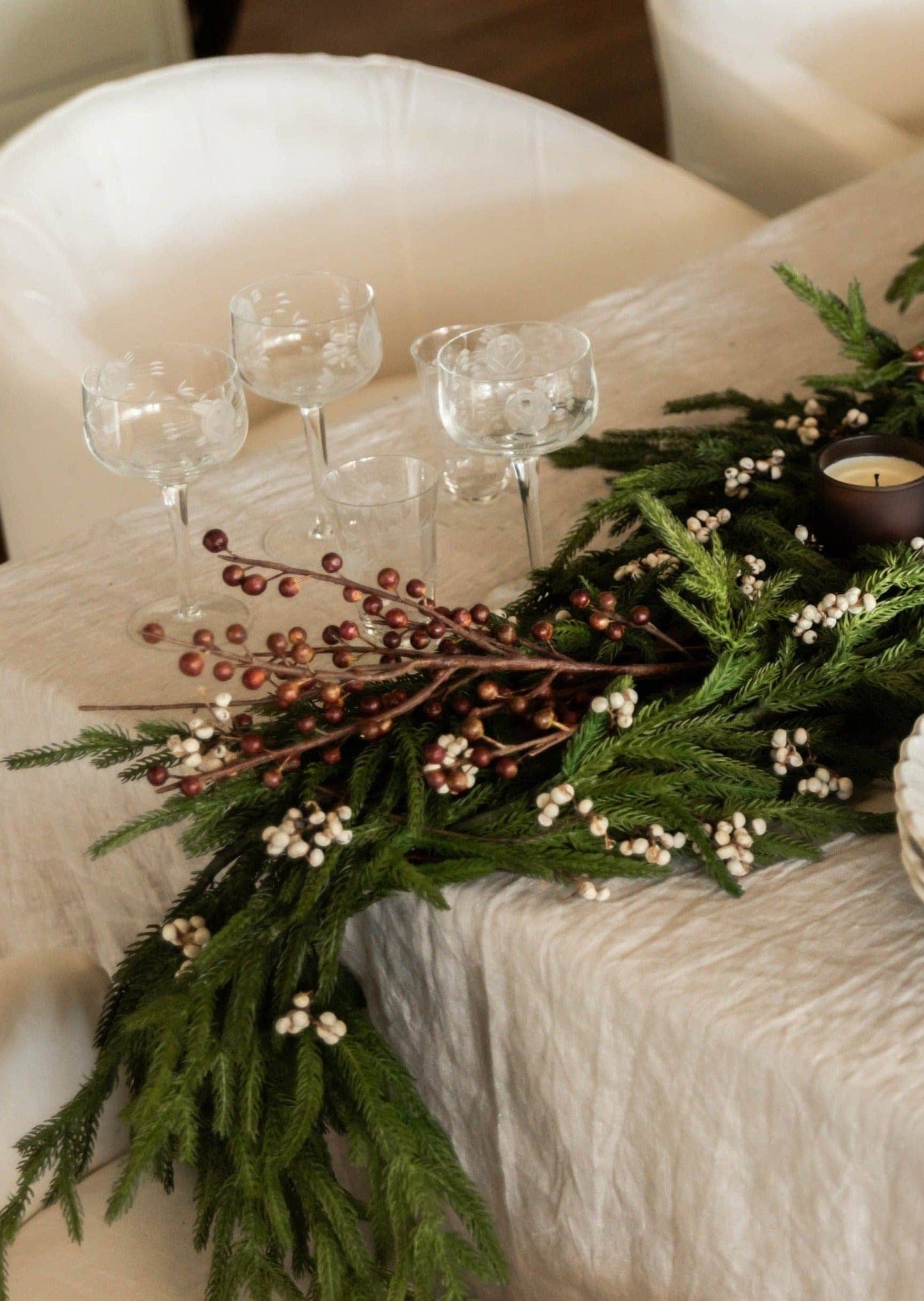 Real Touch Norfolk Pine Garland - 60"