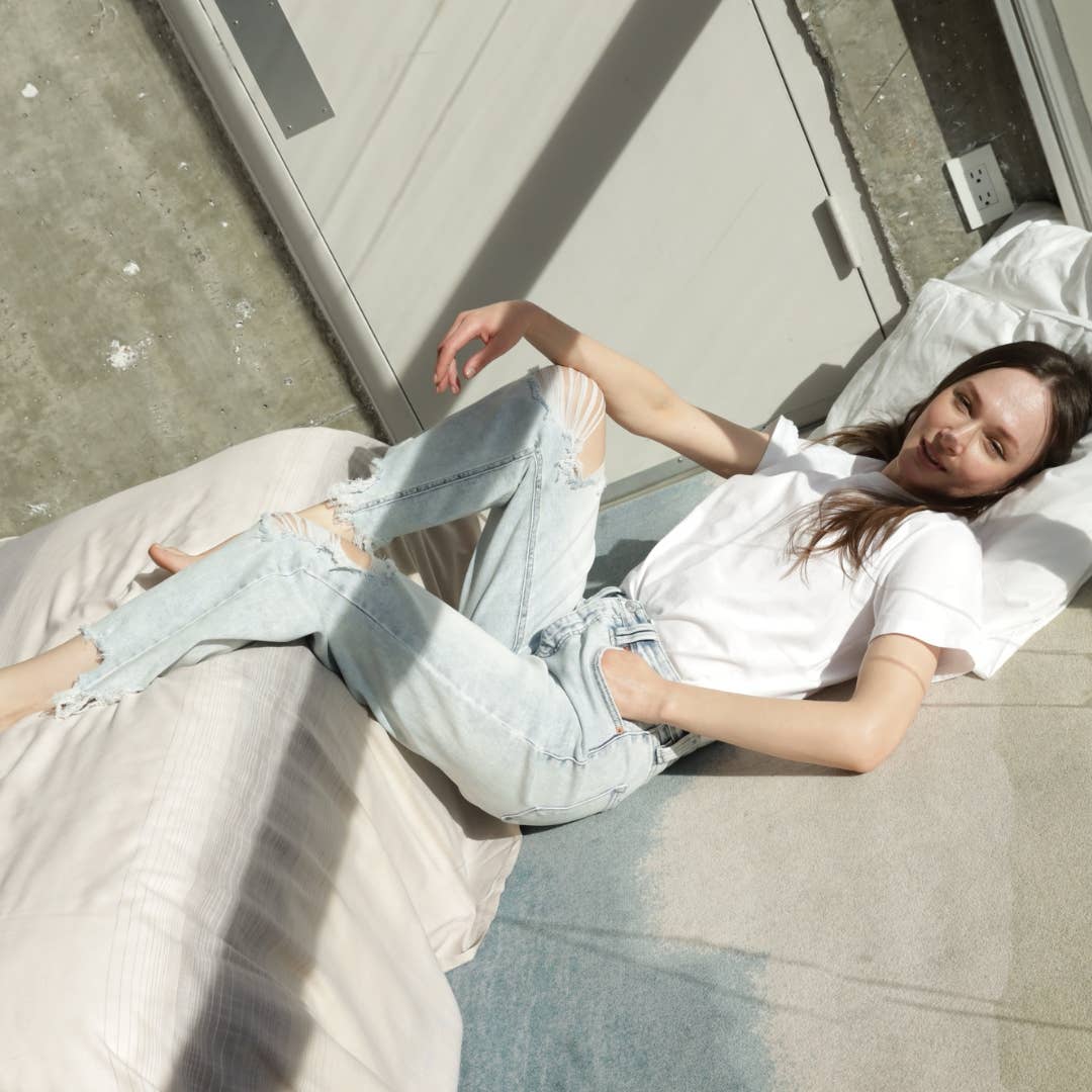 TUMMY CONTROL HIGH RISE MODERN WIDE JEANS