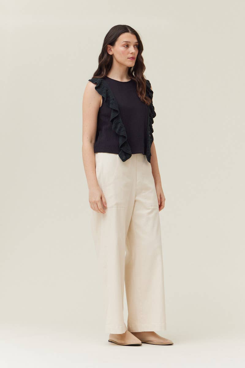 Charlotte Crochet Trim Top - NYC