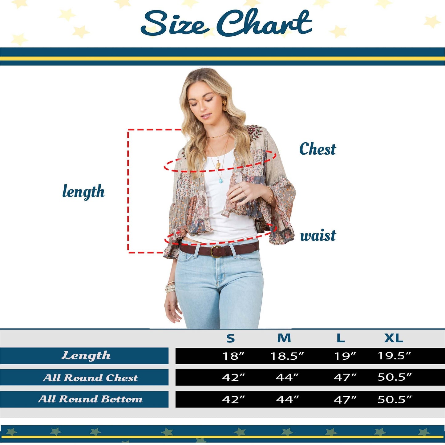 Vintage Boho Tiered Patchwork Cropped Shrug