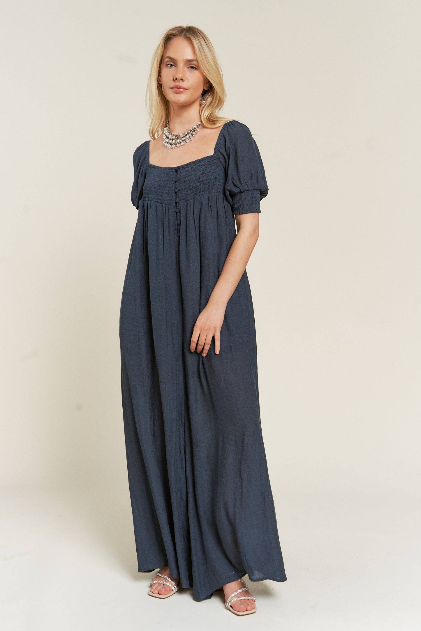 Janna Smocked Jumpsuit