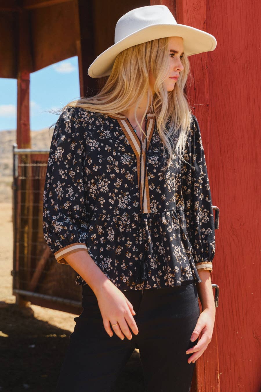 Beth Ann Ditsy Floral Blouse