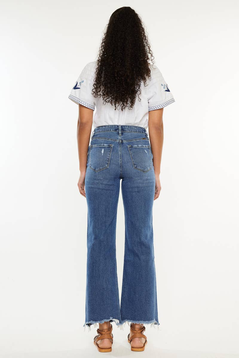Jemma High Rise Slim Wide Leg Denim