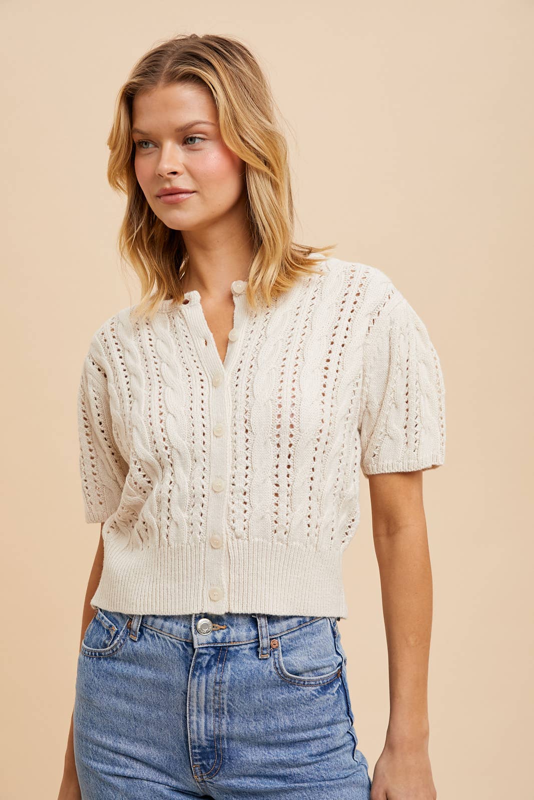 Puff Sleeve Cardigan