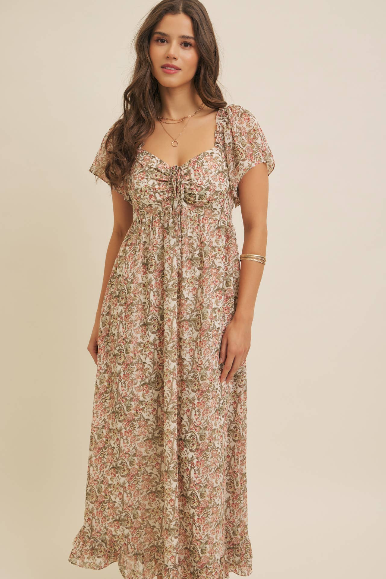 Flutter Maxi Sleeve Dress