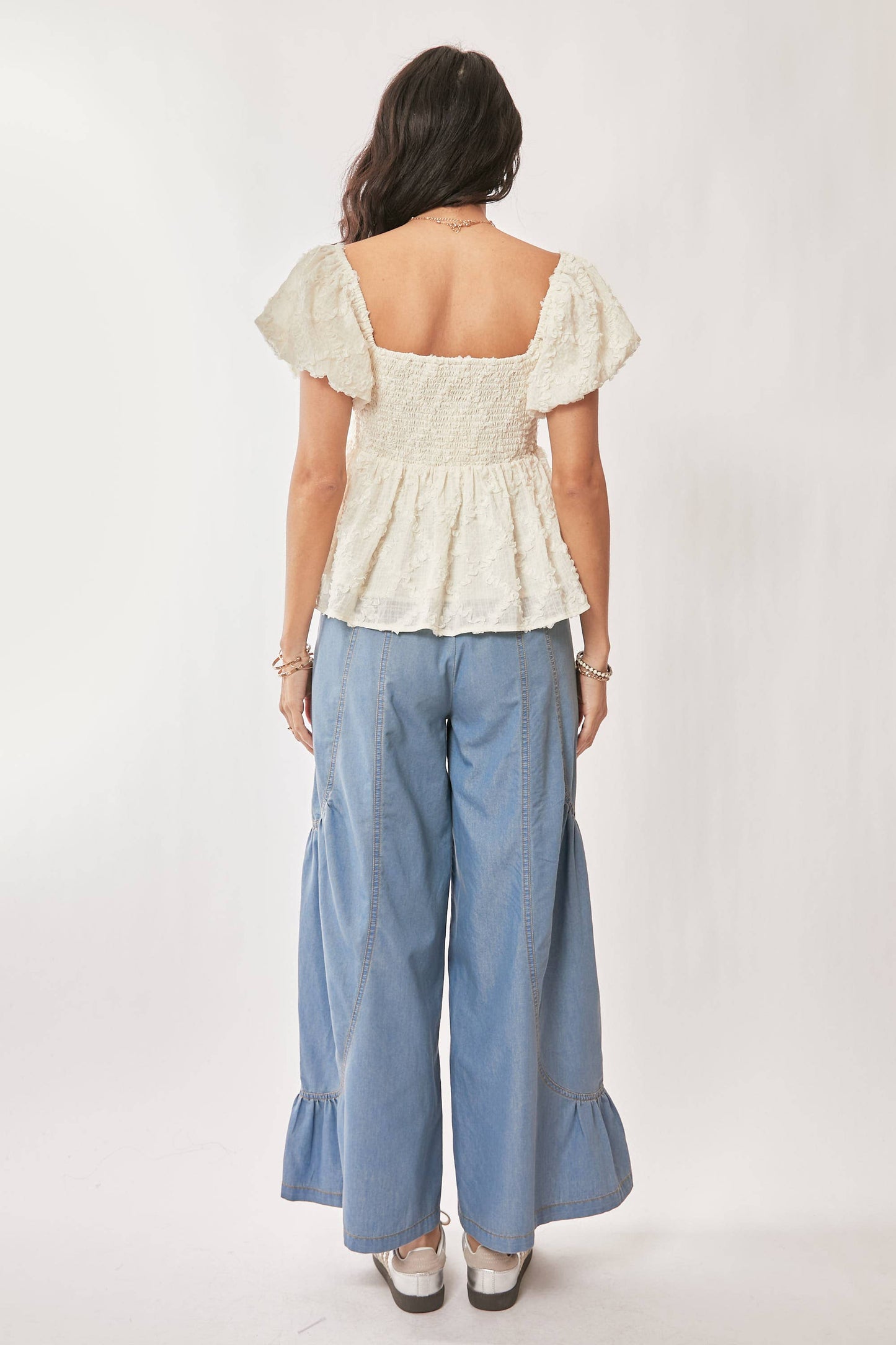 Denim Palazzo Pants